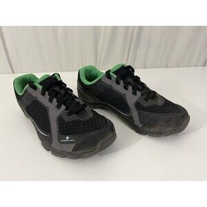 Shimano Click'R Cycling Shoes Mens Sz 8/9 EU 43 Black & Green Bicycle Sport